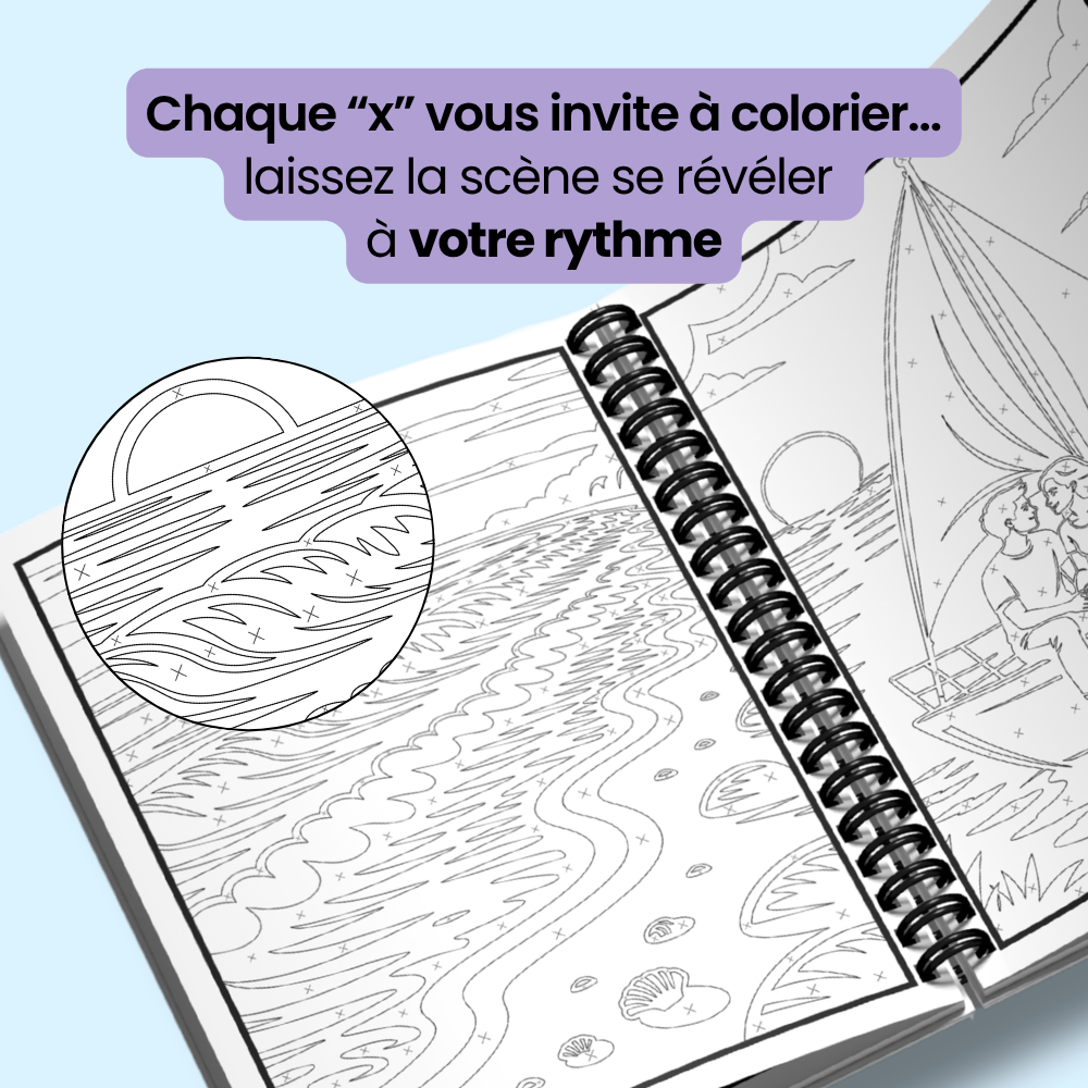 Livre de coloriage monochrome — ÉDITION ÉTÉ